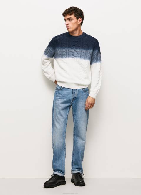 Pepe Jeans Perseo Cable Knit Jersey Men White Z22X851