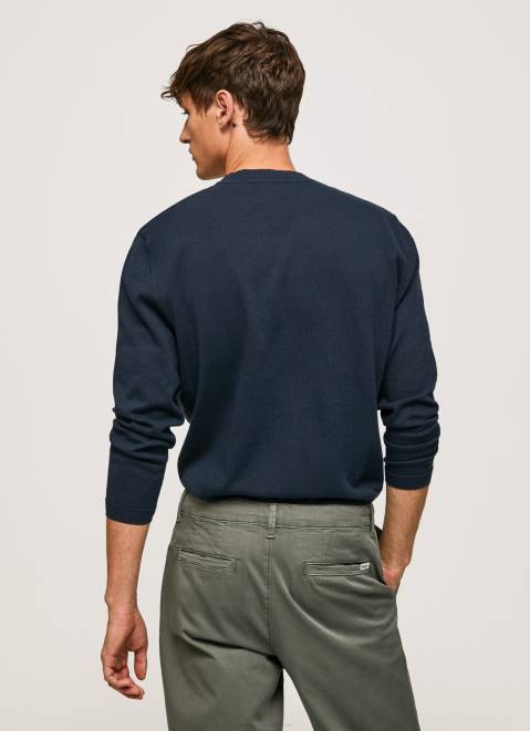 Pepe Jeans Pluton Rounded Collar Jersey Men Dulwich Z22X850