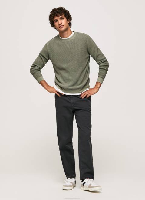 Pepe Jeans Waffle Knit Cotton Jersey Men Casting Z22X853