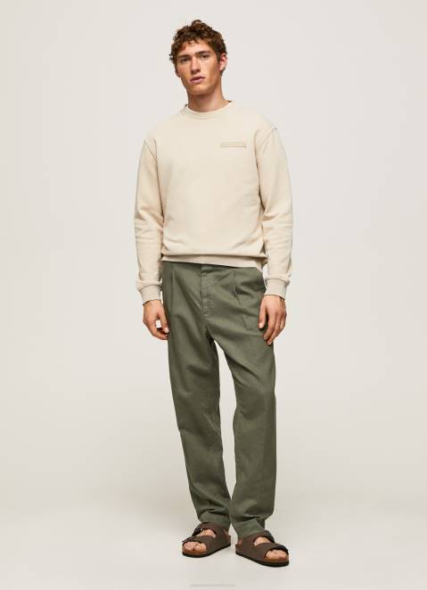 Pepe Jeans Acid Washed Cotton Jumper Men Malt Z22X886