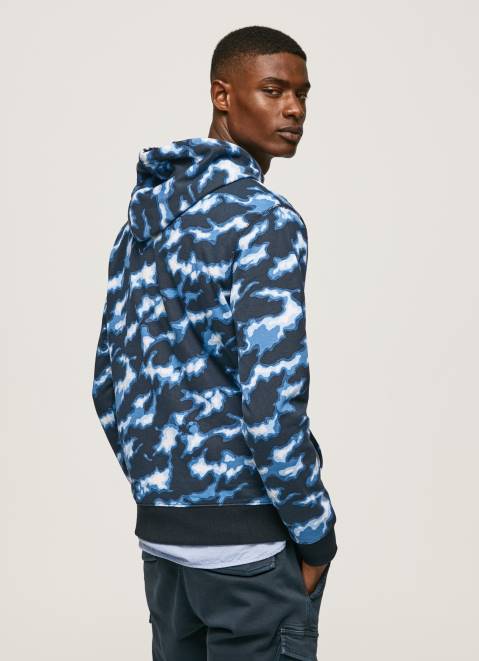Pepe Jeans Camouflage Printed Jumper Men White Z22X879