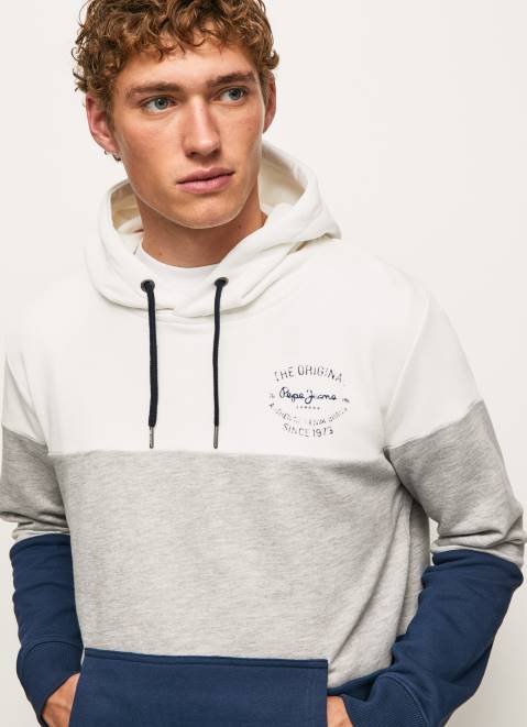 Pepe Jeans Colour Block Cotton Jumper Men Jarman Z22X871