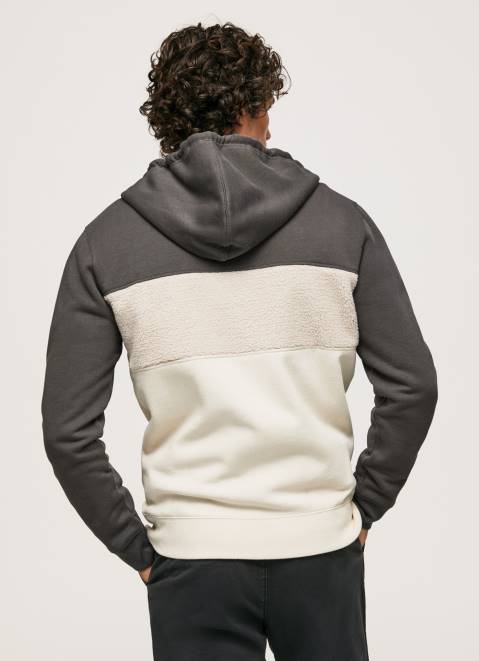 Pepe Jeans Cotton Zipper Jumper Men Washed Black Z22X892