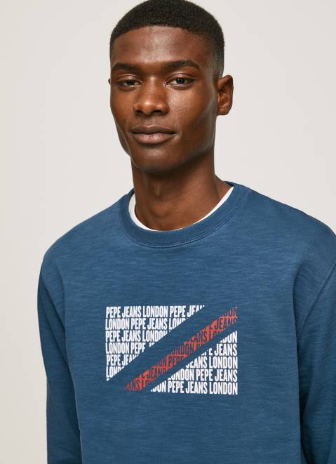 Pepe Jeans Flag Logo Jumper Men Jarman Z22X891