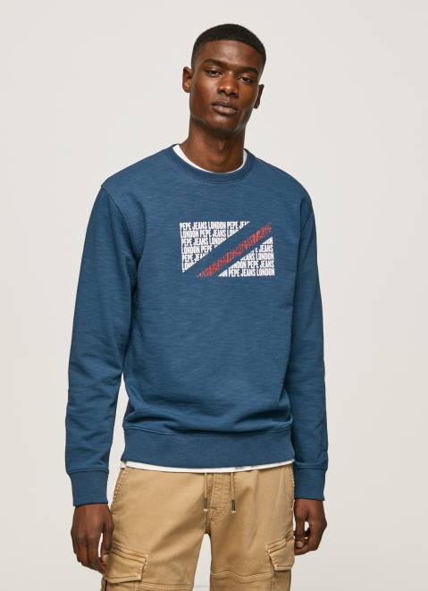 Pepe Jeans Flag Logo Jumper Men Jarman Z22X891