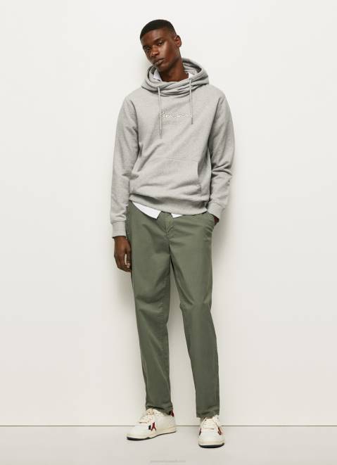 Pepe Jeans High Density Logo Jumper Men Grey Marl Z22X904