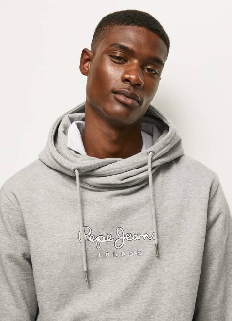 Pepe Jeans High Density Logo Jumper Men Grey Marl Z22X904