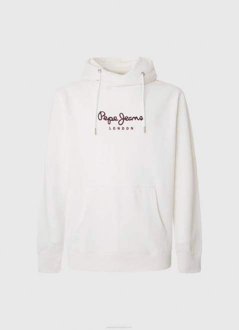 Pepe Jeans High Density Logo Jumper Men White Z22X903