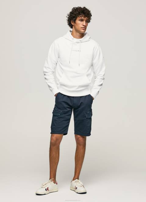 Pepe Jeans Hooded Cotton Jumper Men White Z22X910