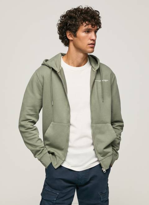 Pepe Jeans Logo Jumper With Zipper Men Casting Z22X912