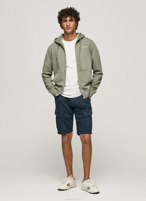 Pepe Jeans Logo Jumper With Zipper Men Casting Z22X912