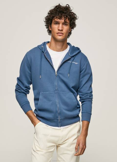 Pepe Jeans Logo Jumper With Zipper Men Jarman Z22X911