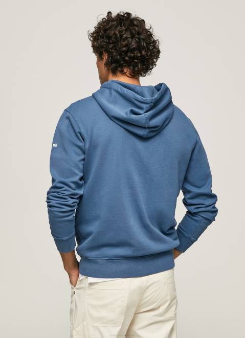 Pepe Jeans Logo Jumper With Zipper Men Jarman Z22X911