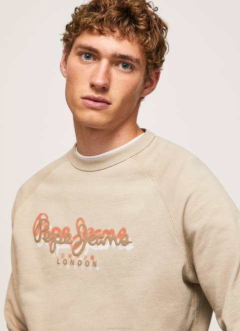 Pepe Jeans Logo Print Jumper Men Malt Z22X887