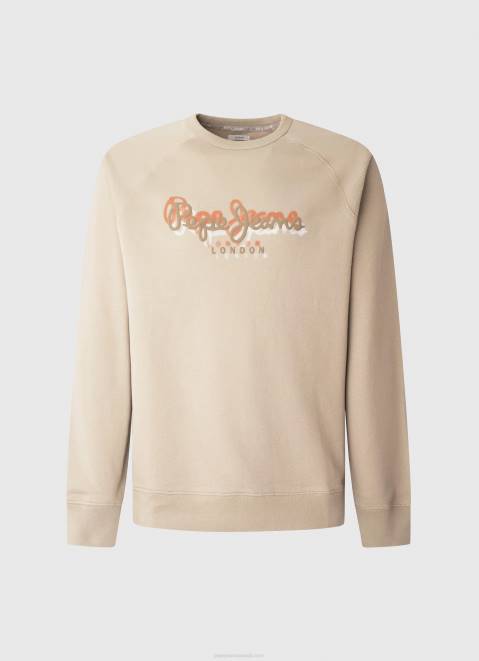 Pepe Jeans Logo Print Jumper Men Malt Z22X887