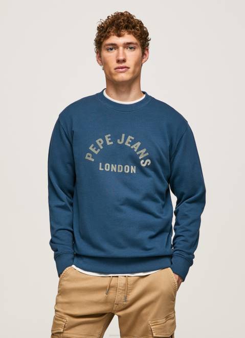 Pepe Jeans Logo Printed Sweatshirt Men Jarman Z22X900