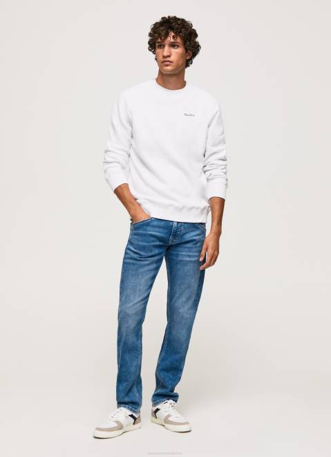 Pepe Jeans Photo Print Jumper Men White Z22X867