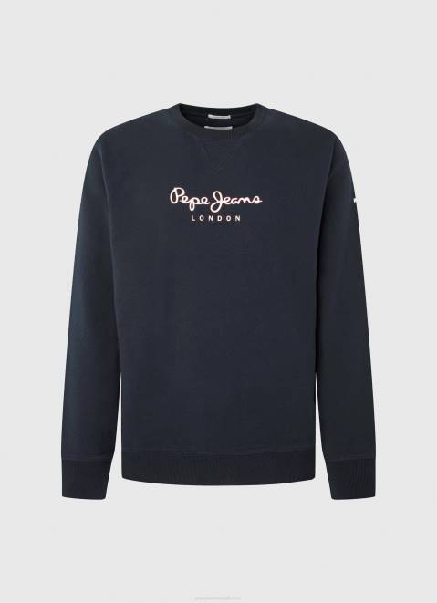 Pepe Jeans Printed Logo Cotton Jumper Men Dulwich Z22X884