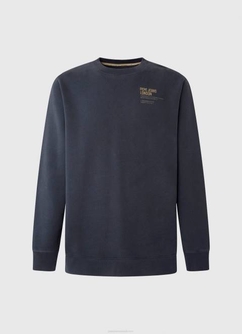 Pepe Jeans Rounded Collar Cotton Jumper Men Dulwich Z22X873