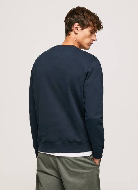 Pepe Jeans Rounded Collar Cotton Jumper Men Dulwich Z22X894