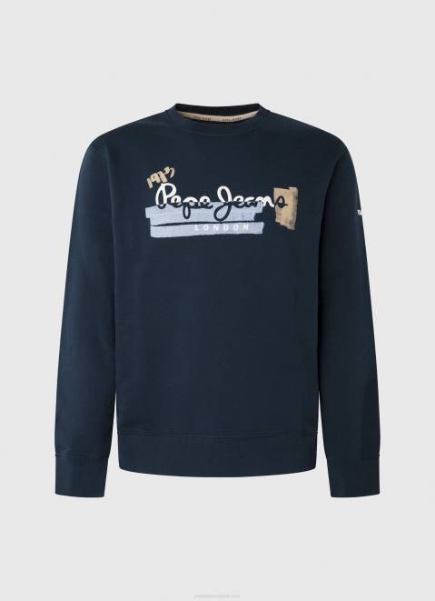 Pepe Jeans Rounded Collar Cotton Jumper Men Dulwich Z22X894