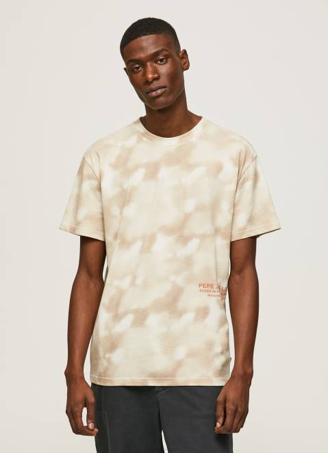 Pepe Jeans Camouflage Print T-Shirt Men Malt Z22X963