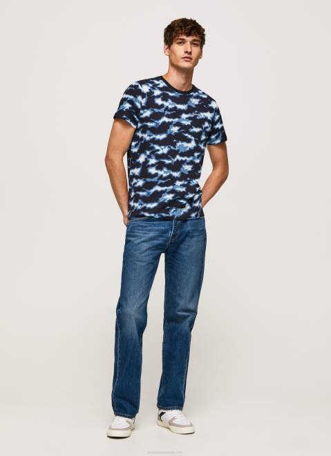 Pepe Jeans Camouflage Print T-Shirt Men Ozzy Z22X922