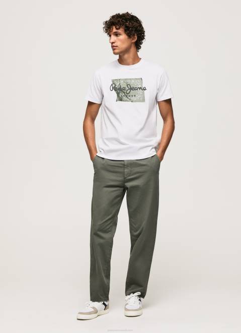 Pepe Jeans Cotton Logo T-Shirt Men White Z22X938
