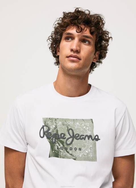 Pepe Jeans Cotton Logo T-Shirt Men White Z22X938