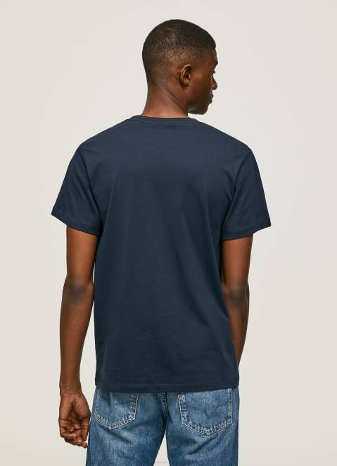 Pepe Jeans Flag Logo N Waving Flag T-Shirt Men Dulwich Z22X935