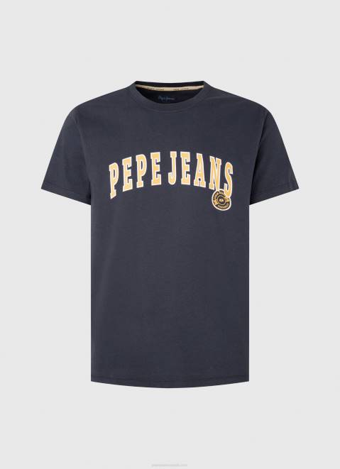 Pepe Jeans Logo Print T-Shirt Men Dulwich Z22X969