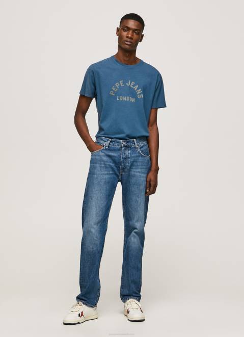 Pepe Jeans Logo Print T-Shirt Men Jarman Z22X951