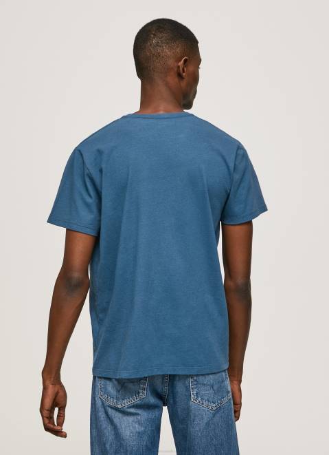 Pepe Jeans Logo Print T-Shirt Men Jarman Z22X951