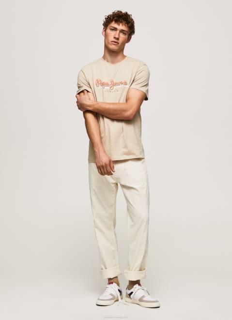Pepe Jeans Logo Print T-Shirt Men Malt Z22X993