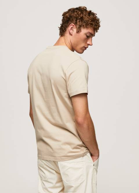 Pepe Jeans Logo Print T-Shirt Men Malt Z22X993