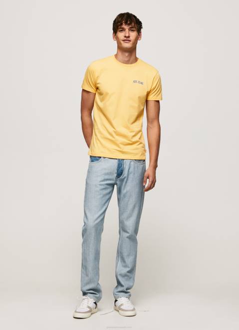 Pepe Jeans Logo Print T-Shirt Men Shine Z22X972