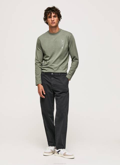 Pepe Jeans Long Sleeved Cotton T-Shirt Men Casting Z22X916