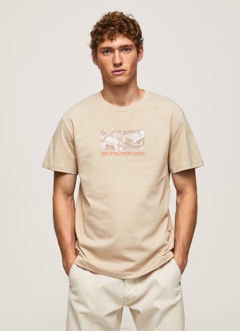 Pepe Jeans Photo Print T-Shirt Men Malt Z22X989
