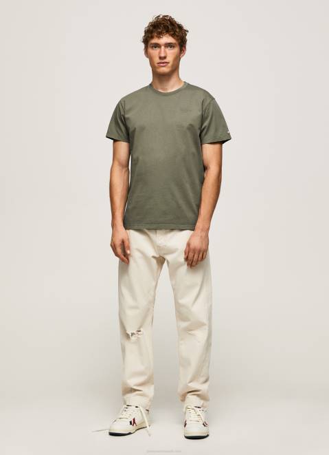 Pepe Jeans Printed Logo Cotton T-Shirt Men Casting Z22X949