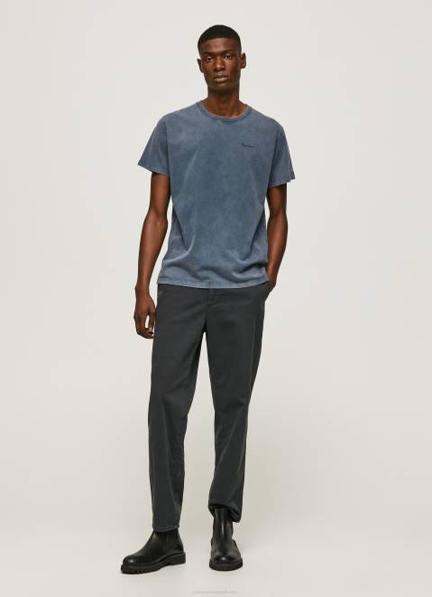 Pepe Jeans Printed Logo Cotton T-Shirt Men Dulwich Z22X948