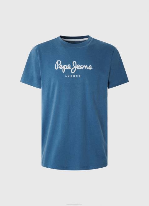 Pepe Jeans Printed Logo Cotton T-Shirt Men Jarman Z22X934