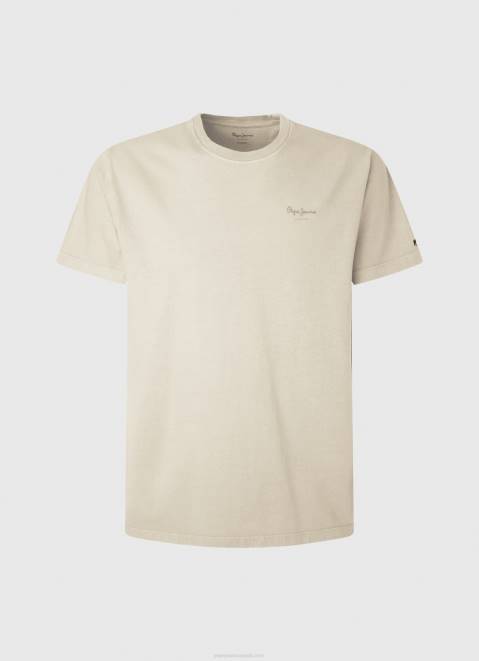 Pepe Jeans Printed Logo Cotton T-Shirt Men Malt Z22X939