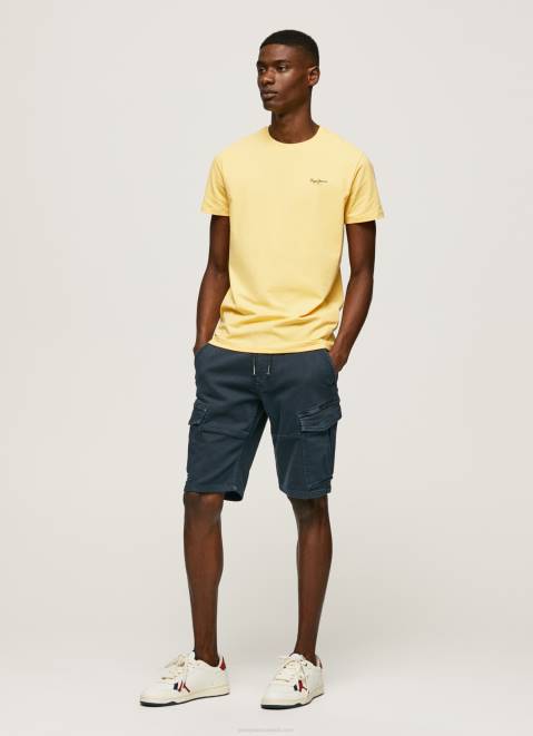 Pepe Jeans Printed Logo Cotton T-Shirt Men Shine Z22X943