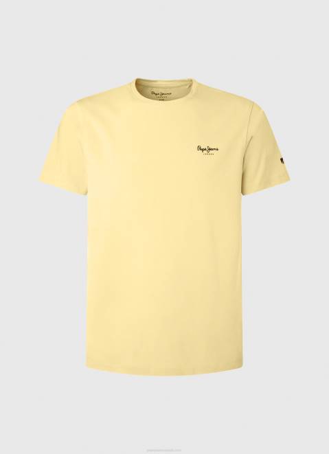 Pepe Jeans Printed Logo Cotton T-Shirt Men Shine Z22X943