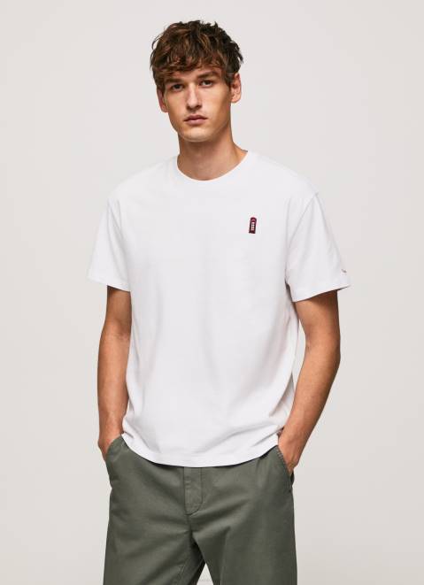 Pepe Jeans Telephone Booth T-Shirt Men White Z22X984
