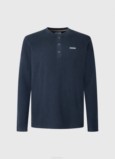 Pepe Jeans Waffle Knit Cotton T-Shirt Men Dulwich Z22X923
