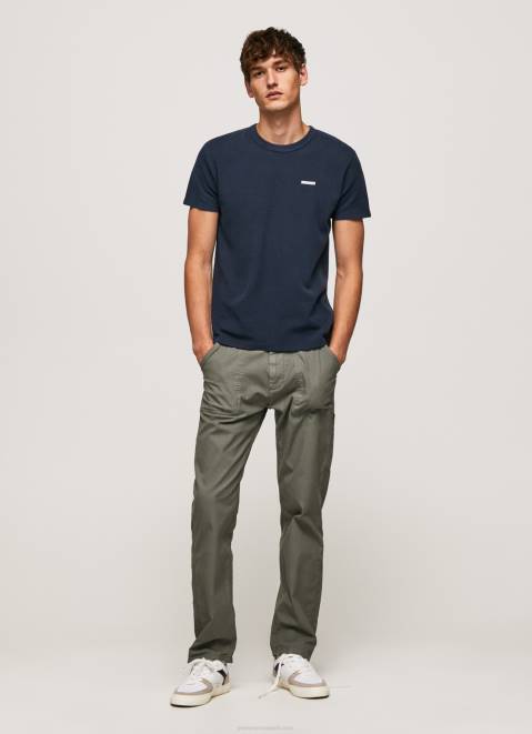 Pepe Jeans Waffle Knit Cotton T-Shirt Men Dulwich Z22X959