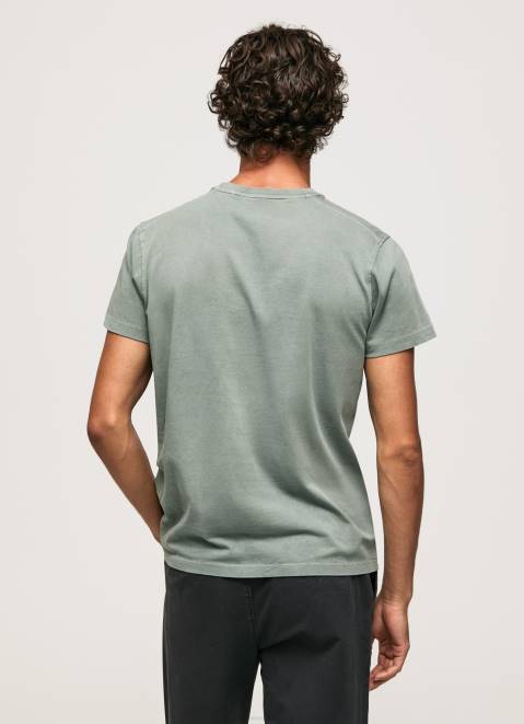 Pepe Jeans Washed And Dyed Cotton T-Shirt Men Casting Z22X925