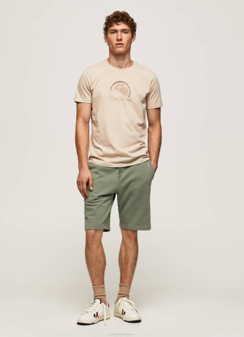 Pepe Jeans Worn-Effect Logo T-Shirt Men Malt Z22X962