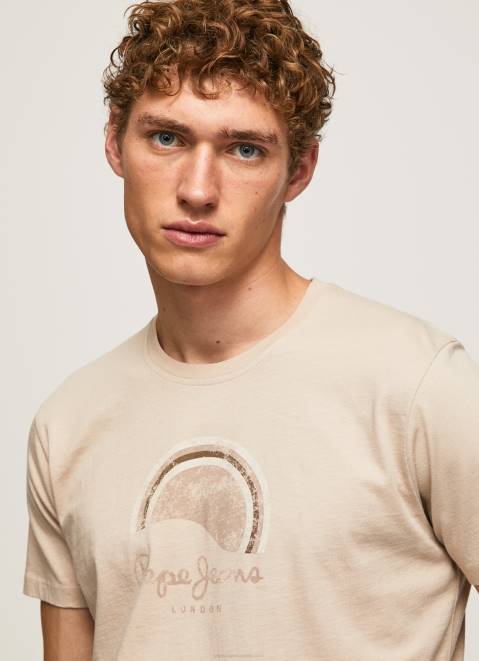Pepe Jeans Worn-Effect Logo T-Shirt Men Malt Z22X962